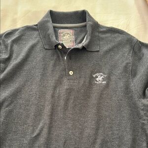 Beverly Hills Polo Club Gray Polo Shirt for Men